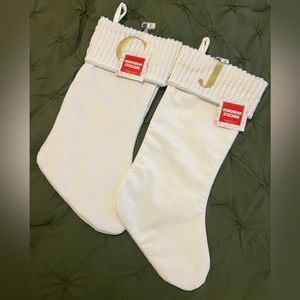 White/ Gold stockings